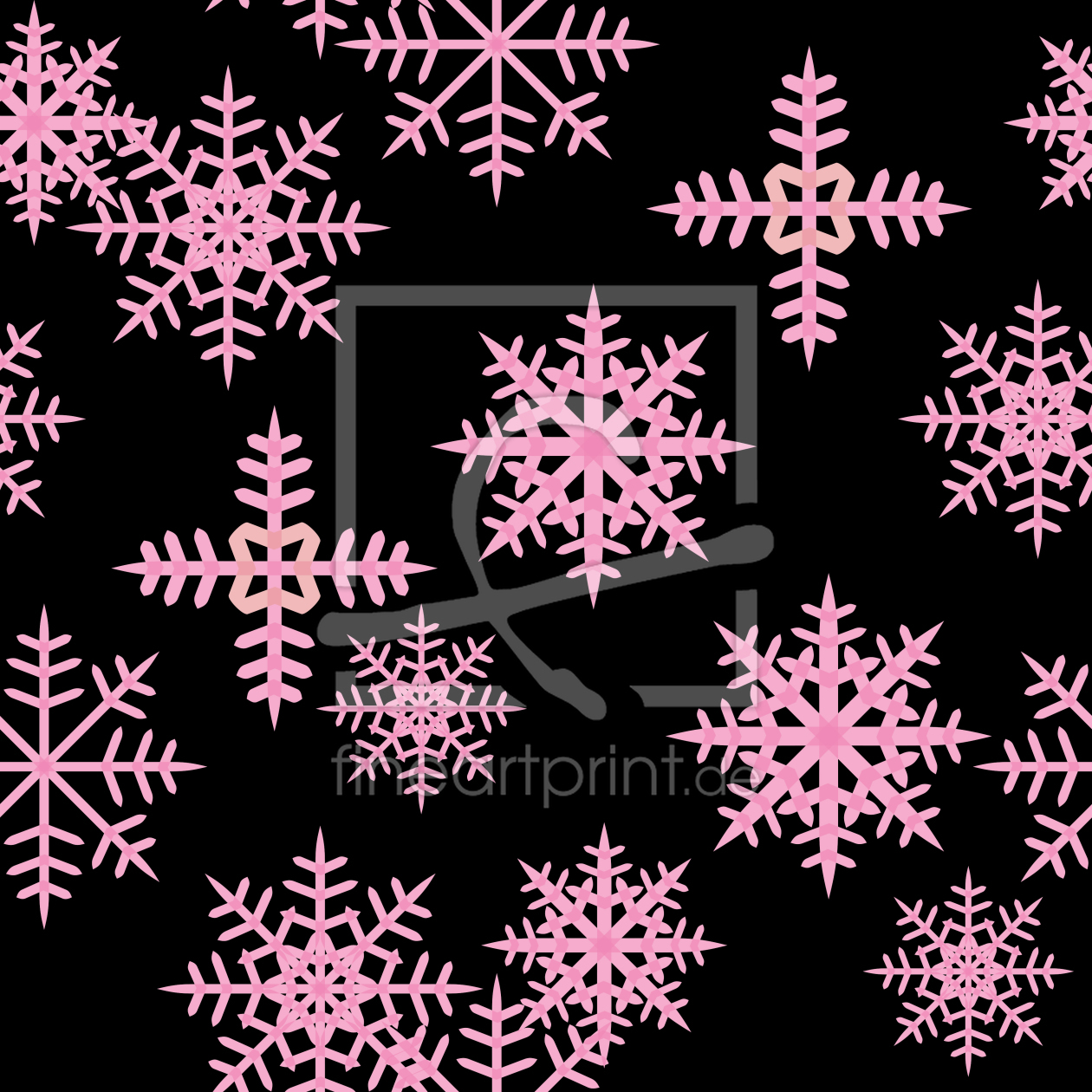 Bild-Nr.: 9025972 Eiskristalle Schwarz erstellt von patterndesigns-com