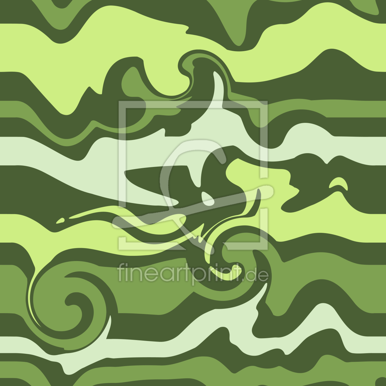 Bild-Nr.: 9026036 Grünes Wellenchaos erstellt von patterndesigns-com