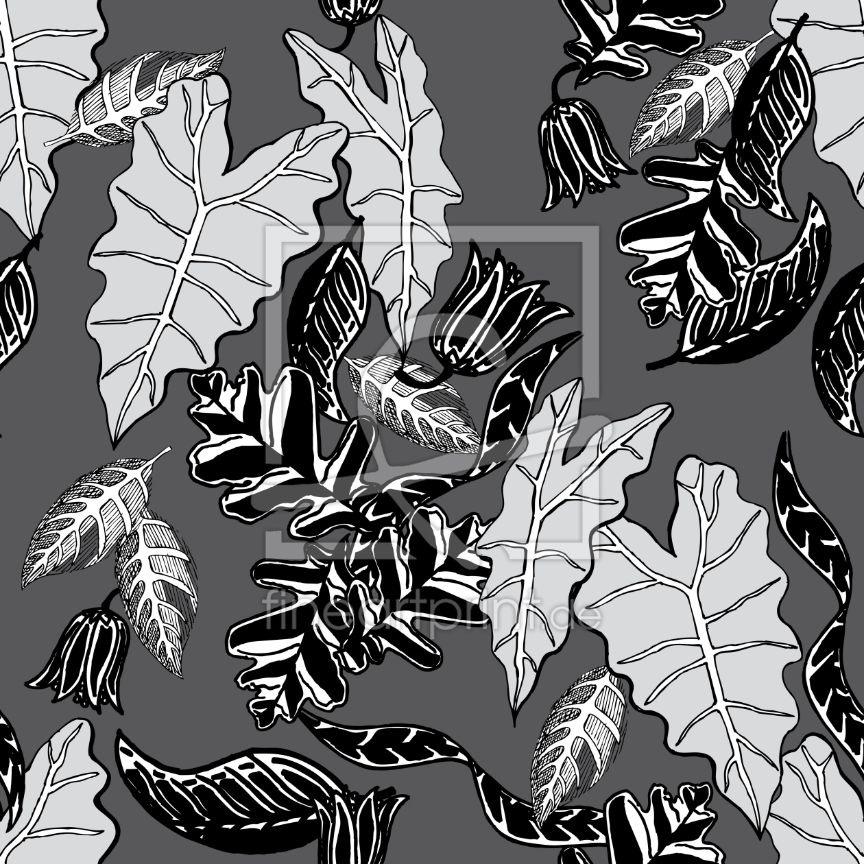 Bild-Nr.: 9026089 Retro Blätter erstellt von patterndesigns-com