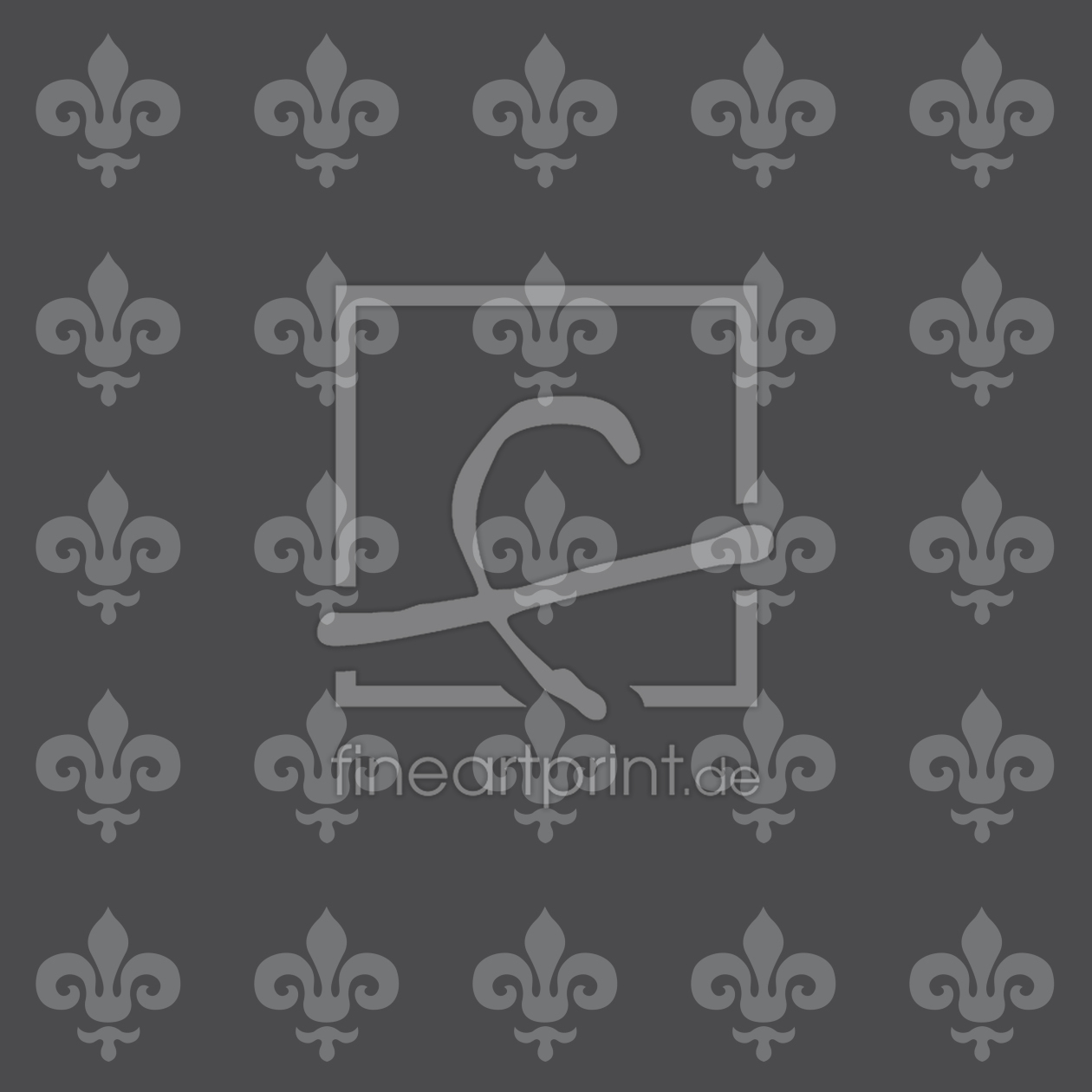 Bild-Nr.: 9026106 Fleur De Lis Grau erstellt von patterndesigns-com