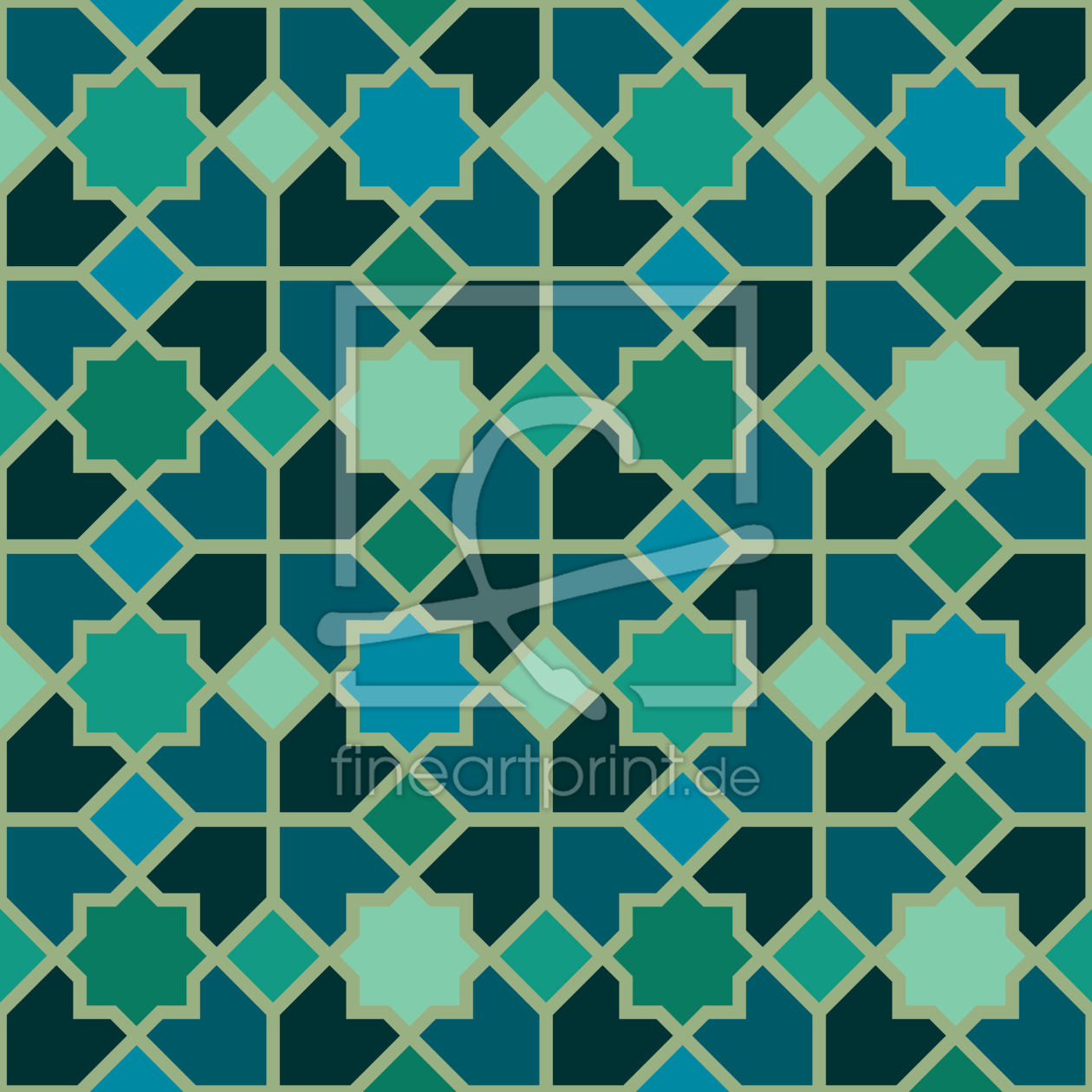 Bild-Nr.: 9026108 Marokko Petrol erstellt von patterndesigns-com