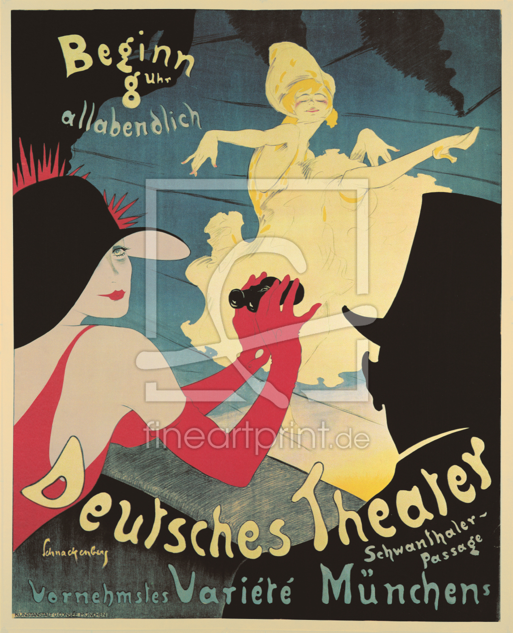Bild-Nr.: 9109844 Deutsches Theater by Walter Schnackenberg - 1910 erstellt von CASA-FINE-ARTS
