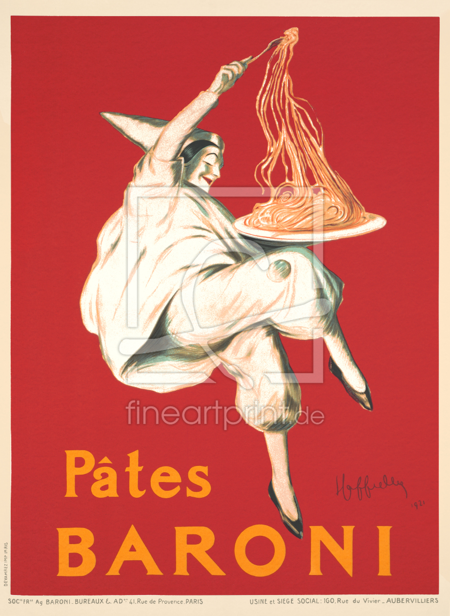 Bild-Nr.: 9206523 Pates Baroni by Leonetto Cappiello - 1921 erstellt von CASA-FINE-ARTS