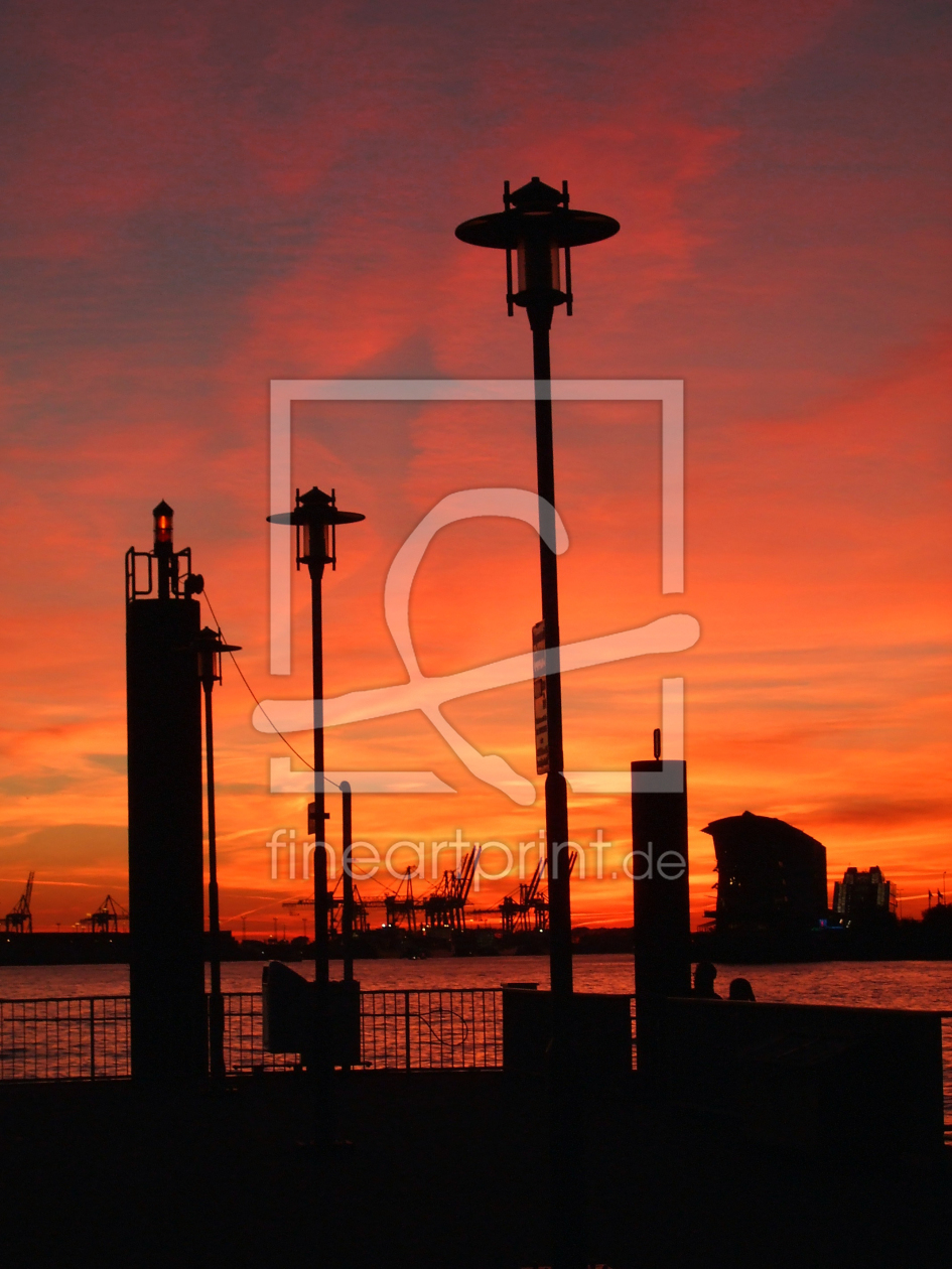 Bild-Nr.: 9400318 Sonnenuntergang am Hamburger Hafen erstellt von Charabia