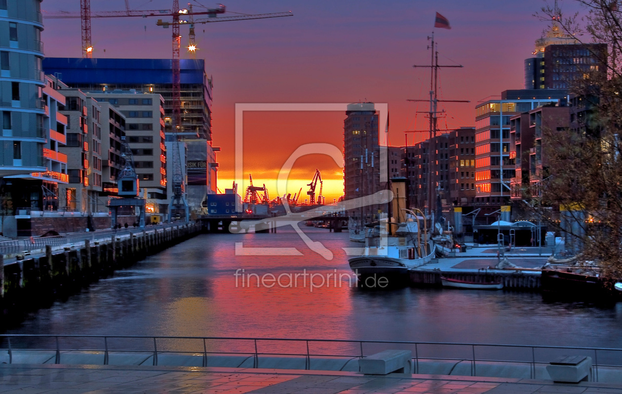 Bild-Nr.: 9460556 Sonnenuntergang HafenCity Hamburg erstellt von Klaus Kehrls