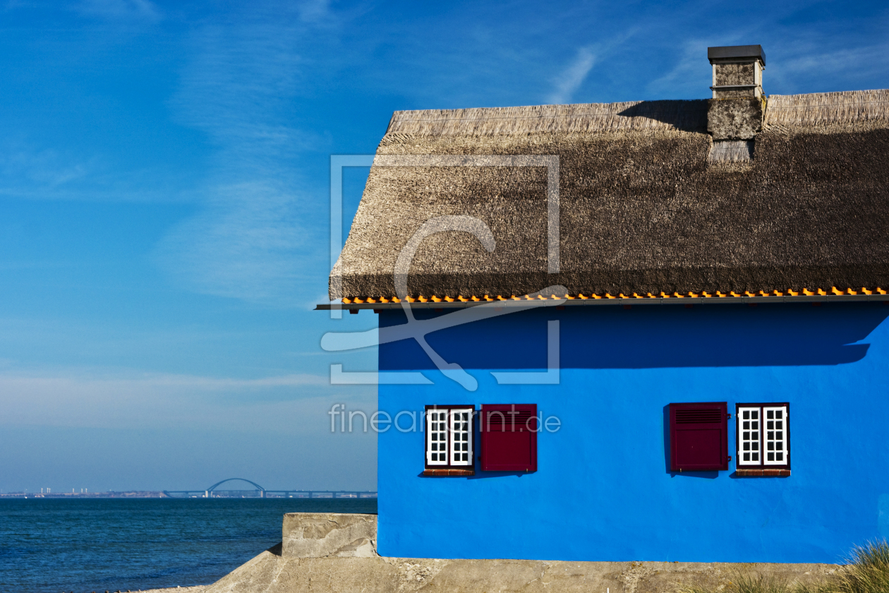 Bild-Nr.: 9588612 Das blaue Haus am Meer erstellt von Armin Redöhl