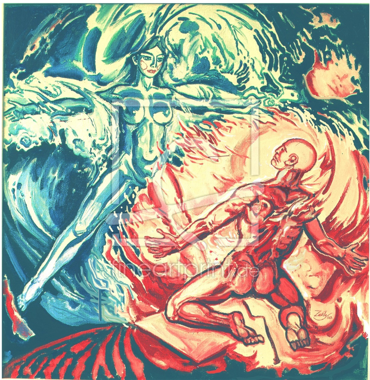 Bild-Nr.: 9639388 Allegorie: Wasser und Feuer, oder Venus und Vulkan. erstellt von OlegTchebunin