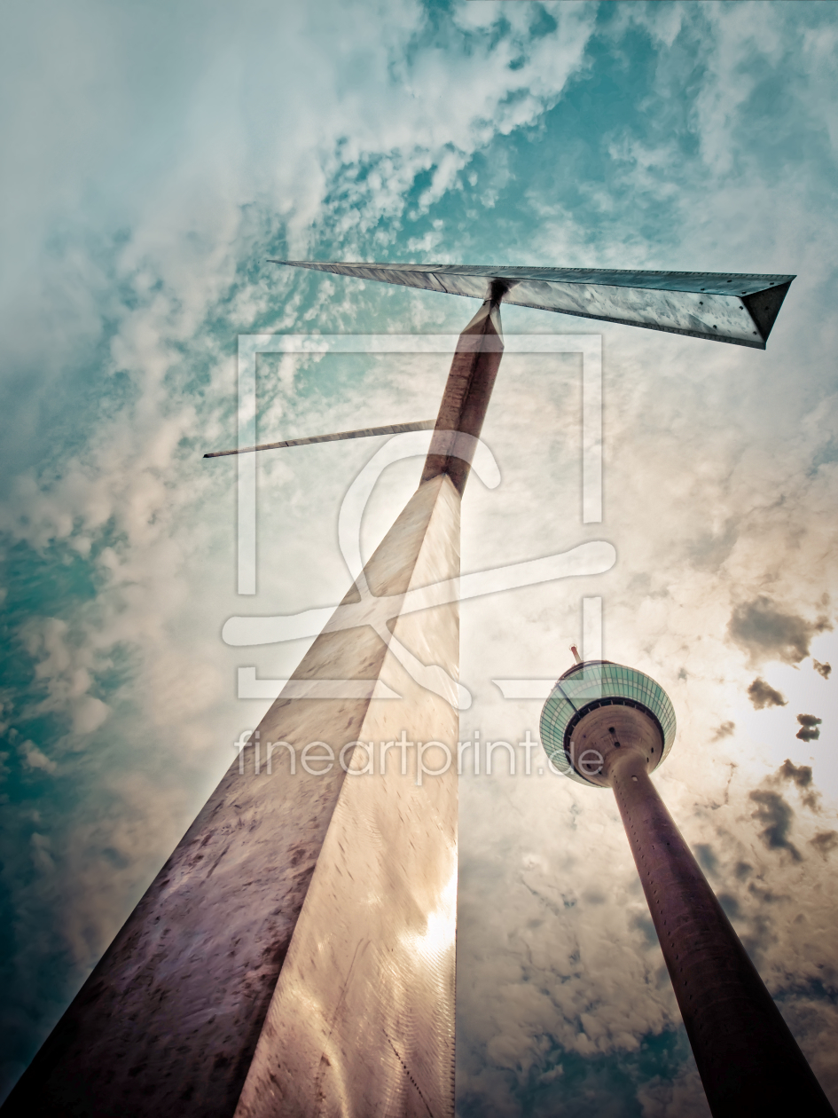 Bild-Nr.: 9758310 Düsseldorf Rheinturm erstellt von Galerie-Fotoeffekt