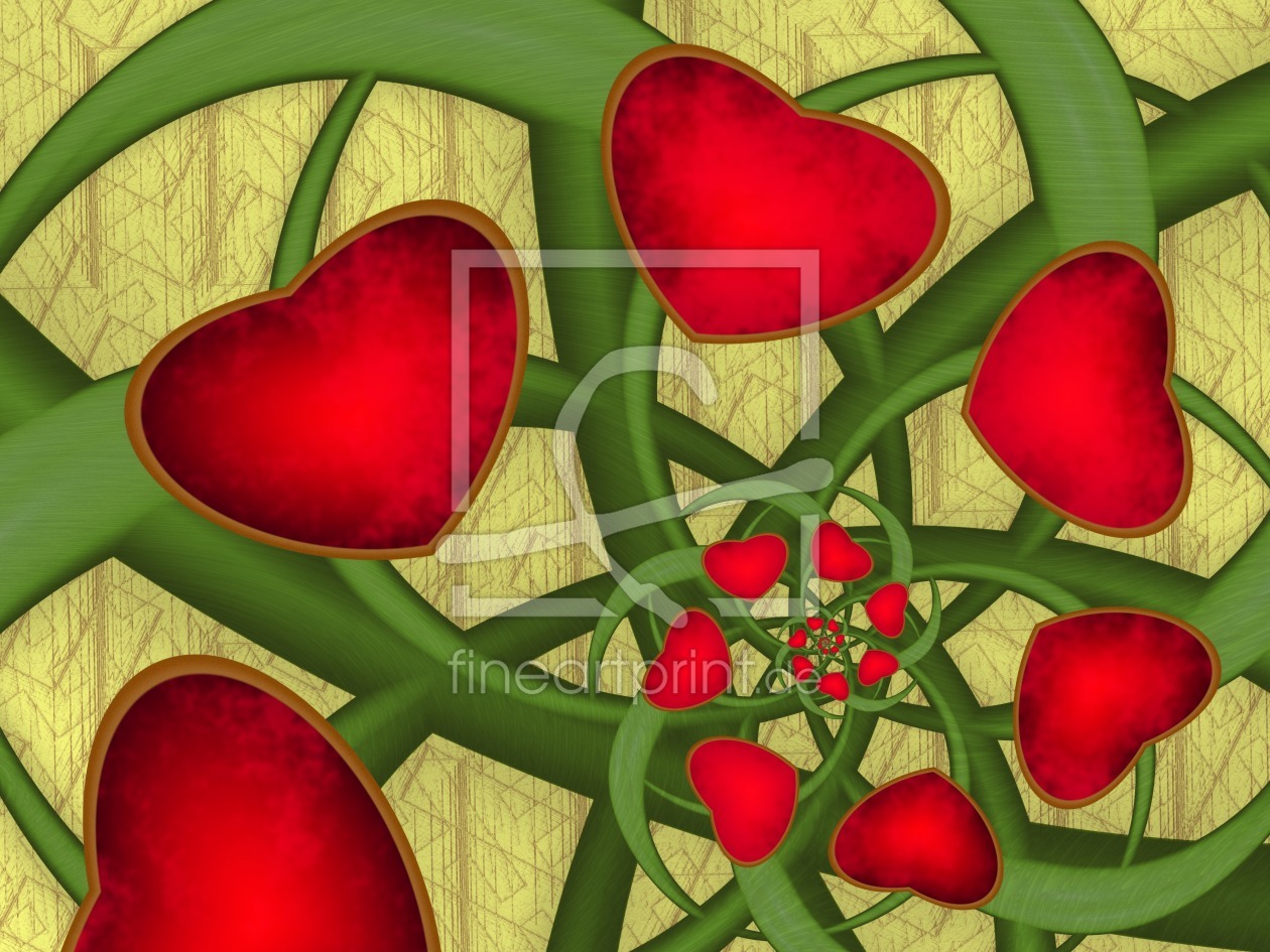Bild-Nr.: 9816752 Fraktal Herzlichkeit verbindet erstellt von gabiw-art