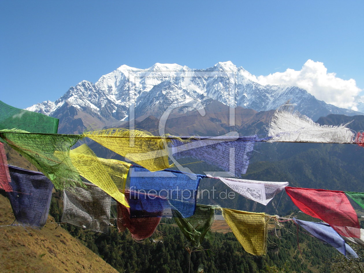 Bild-Nr.: 9858134 Annapurna & Gebetsfahnen erstellt von naegele