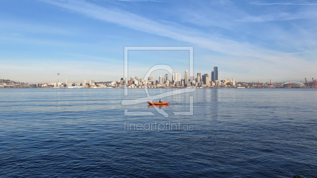 Bild-Nr.: 9881872 Skyline with rowing boat (Seattle) erstellt von Timo-T