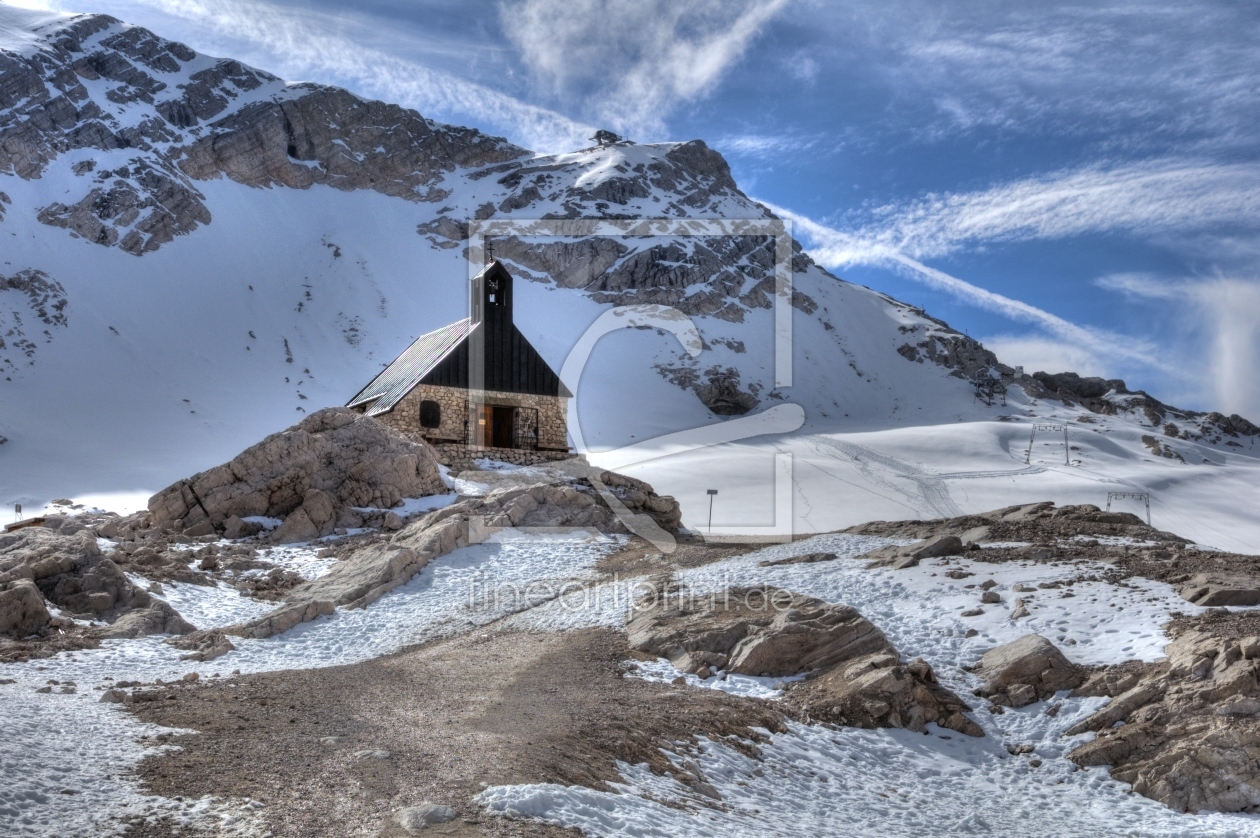 Bild-Nr.: 9904380 Zugspitzkapelle HDR3-kalt erstellt von Erhard Hess