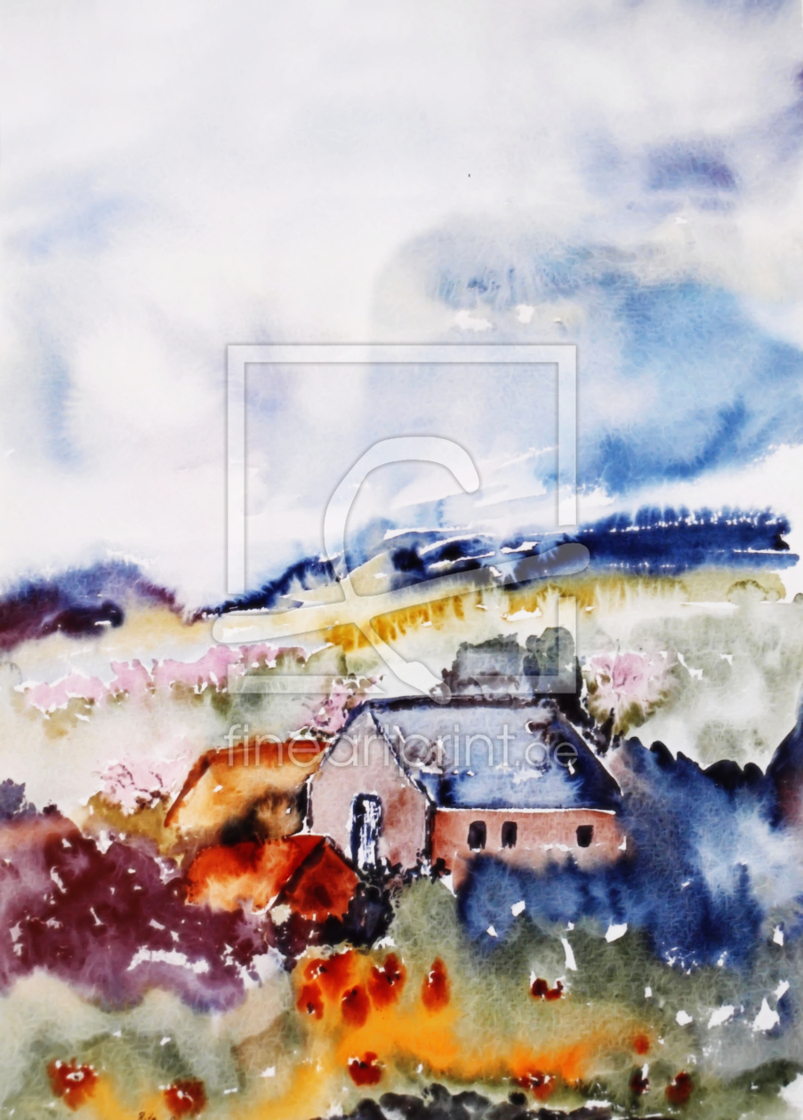 Bild-Nr.: 9954195 Landscape - Aquarell erstellt von Galerie-Fotoeffekt