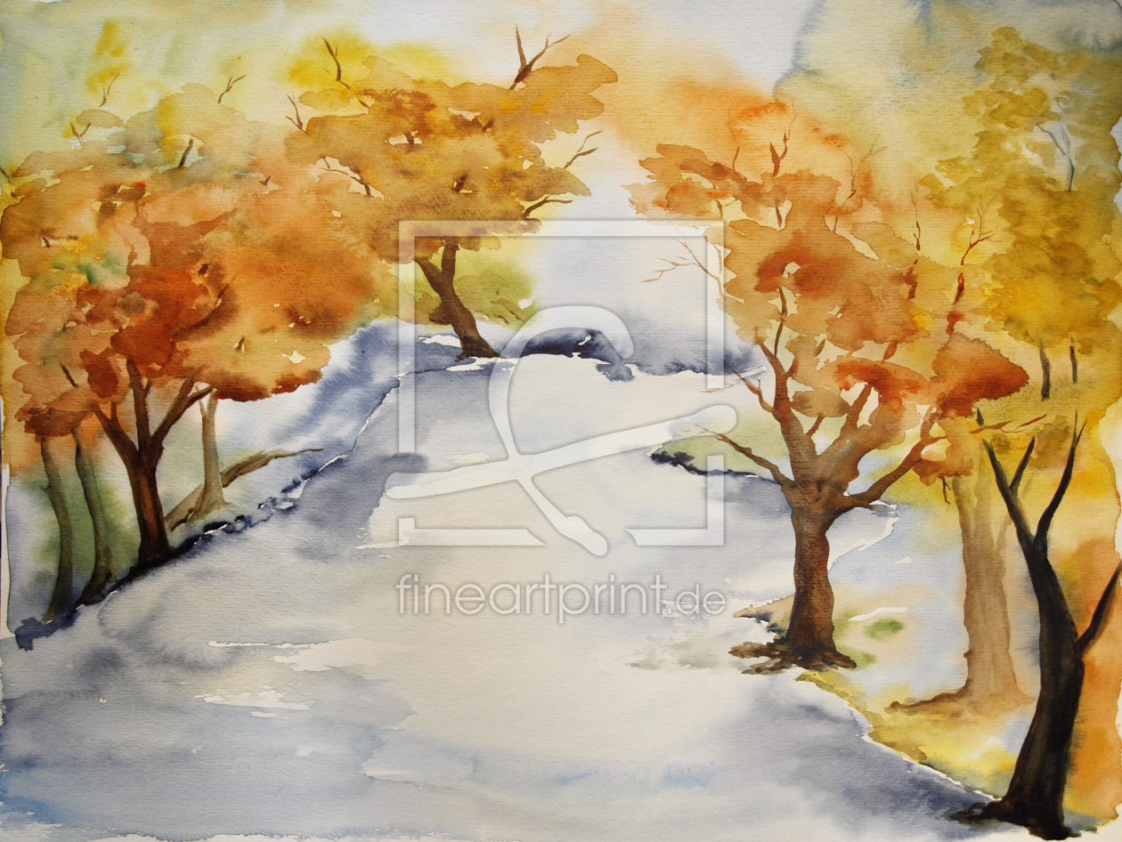 Bild-Nr.: 9973454 Landschaft - Aquarell erstellt von Galerie-Fotoeffekt