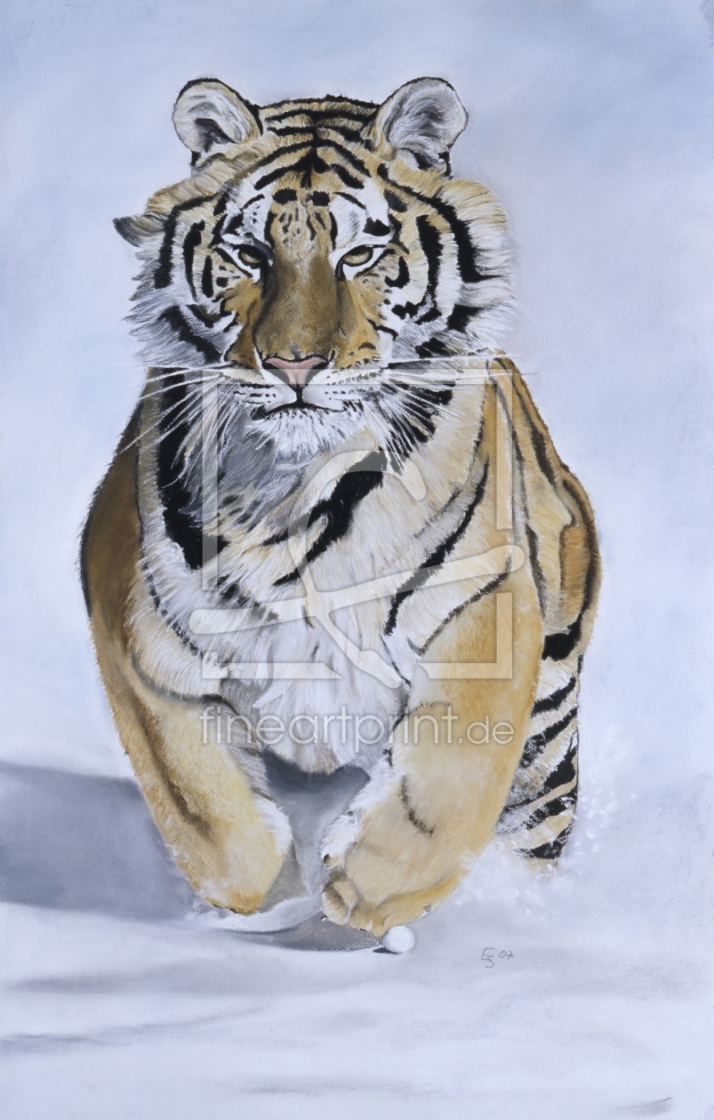 Bild-Nr.: 9980264 Tiger im Schnee erstellt von suender-artworks