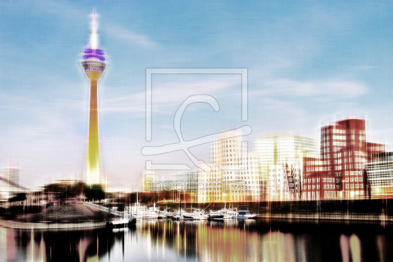 Bild-Nr.: 9997861 Düsseldorf Skyline Abstrakt 02 erstellt von Galerie-Fotoeffekt