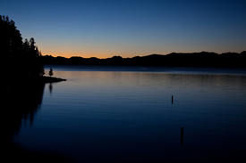 Sonnenaufgang über dem Yellowstone Lake/9846968