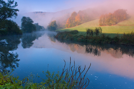 Herbstmorgen an der Jagst/9979959