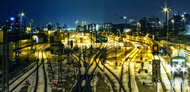 Hauptbahnhof in München bei Nacht I/10001135