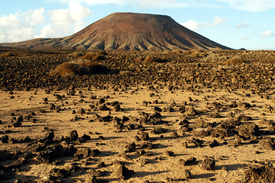 Vulkanlandschaft auf Fuerteventura mit Montana Roja/10013015