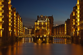 Speicherstadt bei Nacht/10025977