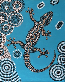 Aboriginal Art - Gecko/10443202