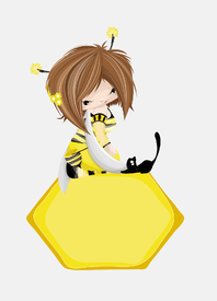 Bee mit Katze/10466328