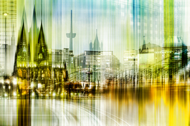 Köln Skyline Abstrakte Collage/10569200