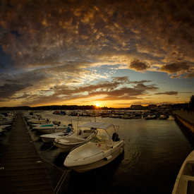 Sonnenuntergang Hafen Medulin/10604026