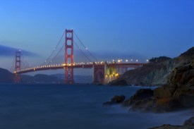 Golden Gate Bridge by Night/10735781
