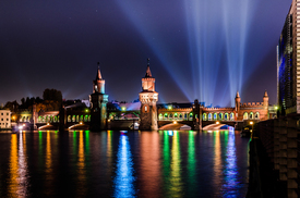 Oberbaumbrücke Berlin bei Nacht/10771251