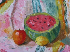 Stillleben mit Wassermelone/11170184