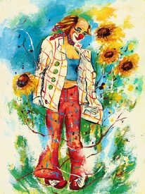 Clown mit Sonnenblumen/11241388