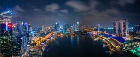 Singapur - Skyline Panorama von Oben/11364994