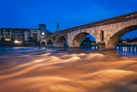Verona - Ponte di Pietra zur blauen Stunde/11583546