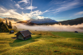 Herbstnebel am Geroldsee /11667558