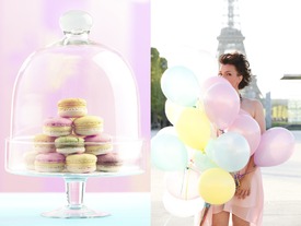 Sylvia with ballon and Macaron/11701126