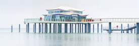 Teehaus auf der Seebrücke am Timmendorfer Strand - Panorama/11701964