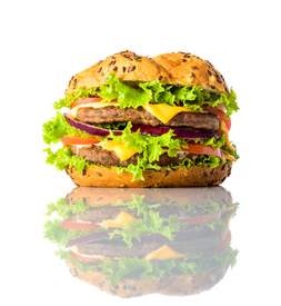 Burger auf Weißem Hintergrund/11772660