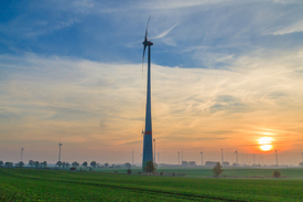 Windrad im Sonnenuntergang/11814984