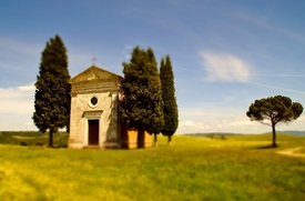 Die Kapelle Vitaleta in der Toskana im Val dOrcia/11849313