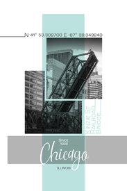 Poster Art CHICAGO Railroad Bridge/12170788