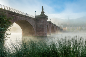 Alte Brücke im Nebel/12228368