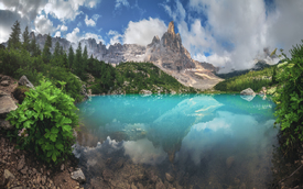 Lago di Sorapis in den Dolomiten Panorama/12245633