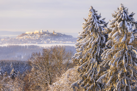 Blick zum Schloss Augustusburg im Winter/12368695