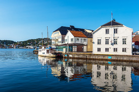 Blick auf die Stadt Arendal in Norwegen/12692384