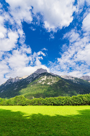 Blick auf das Karwendelgebirge bei Mittenwald/12758677