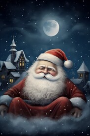 Meditierender Weihnachtsmann/12764830