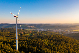 Luftbildaufnahme Windkraftanlage in Deutschland/12768148