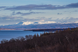 Blick über den See Lagarfljot auf Island/12768160